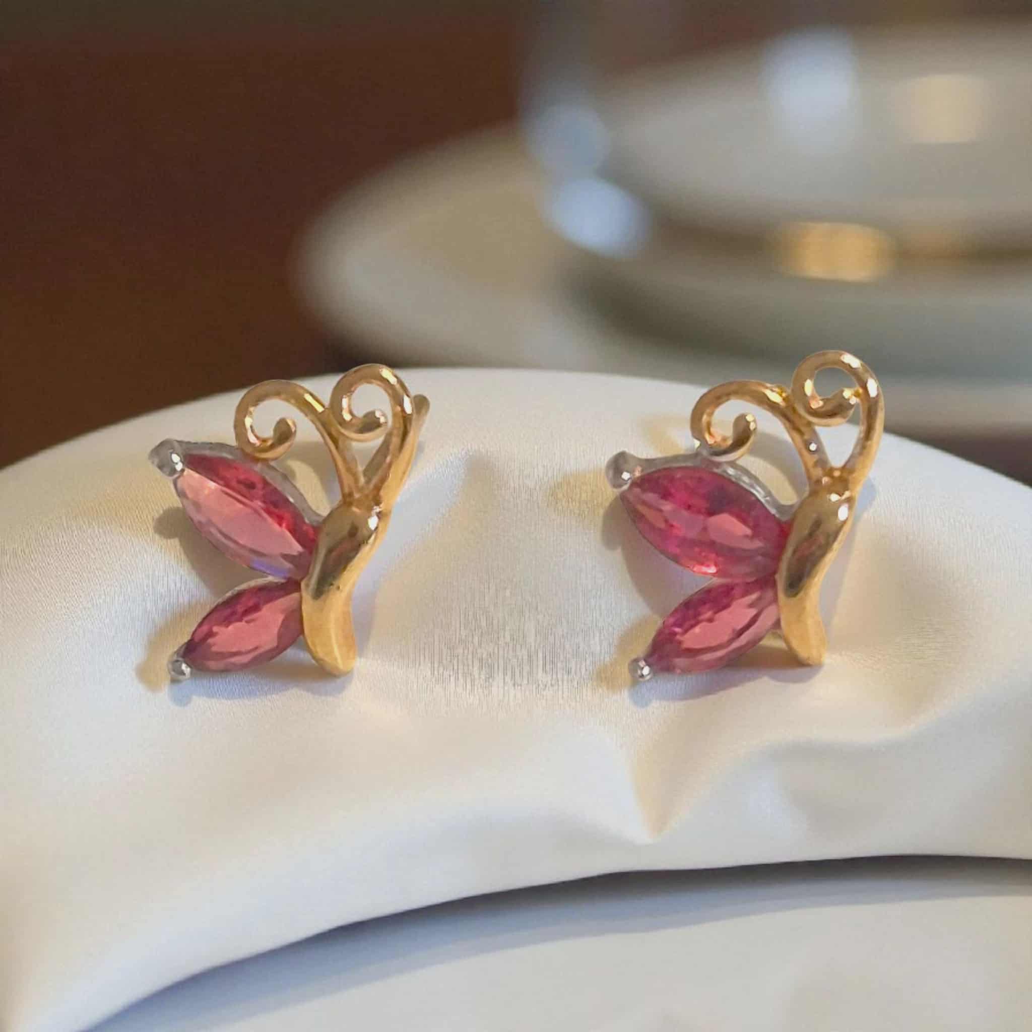 LJGPE32 Small Butterfly Stud Earrings