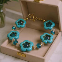 LJGB67 Aqua Magnesite Bracelet