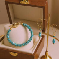 LJGSS30 Blue Magnesite Bracelet Set