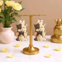 LJCE900 Cat Stack Earrings