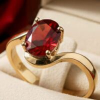 LJPR788 Blue Crystal Ring