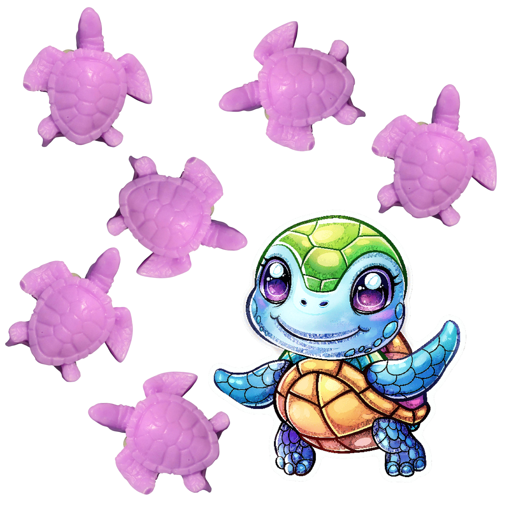 LJS80 Mauve Turtle Soaps