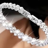 LJCB10 Clear Glass Crystal Bracelet