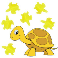 LJS89 Yellow Turtle Soaps