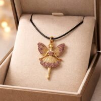 LJCN678 Pink Fairy Necklaces