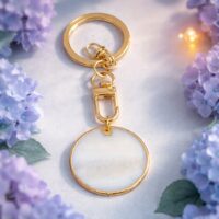 LJKR5 Round Shell Keyring