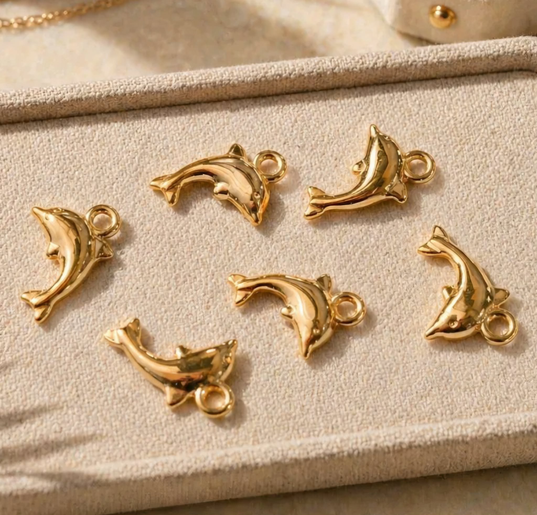 LJFB2 Plastic Dolphin Charms