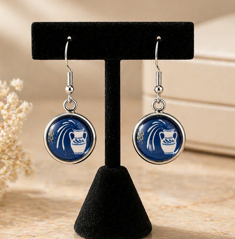 LJSSBS1 Aquarius Drop Earrings.