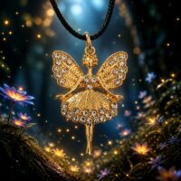 LJCN34 Clear Ballerina Necklace