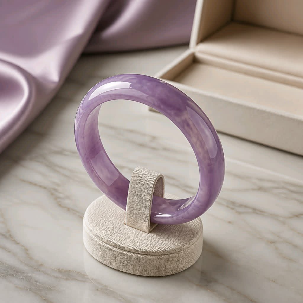 LJCB16 Purple Plastic Bangle