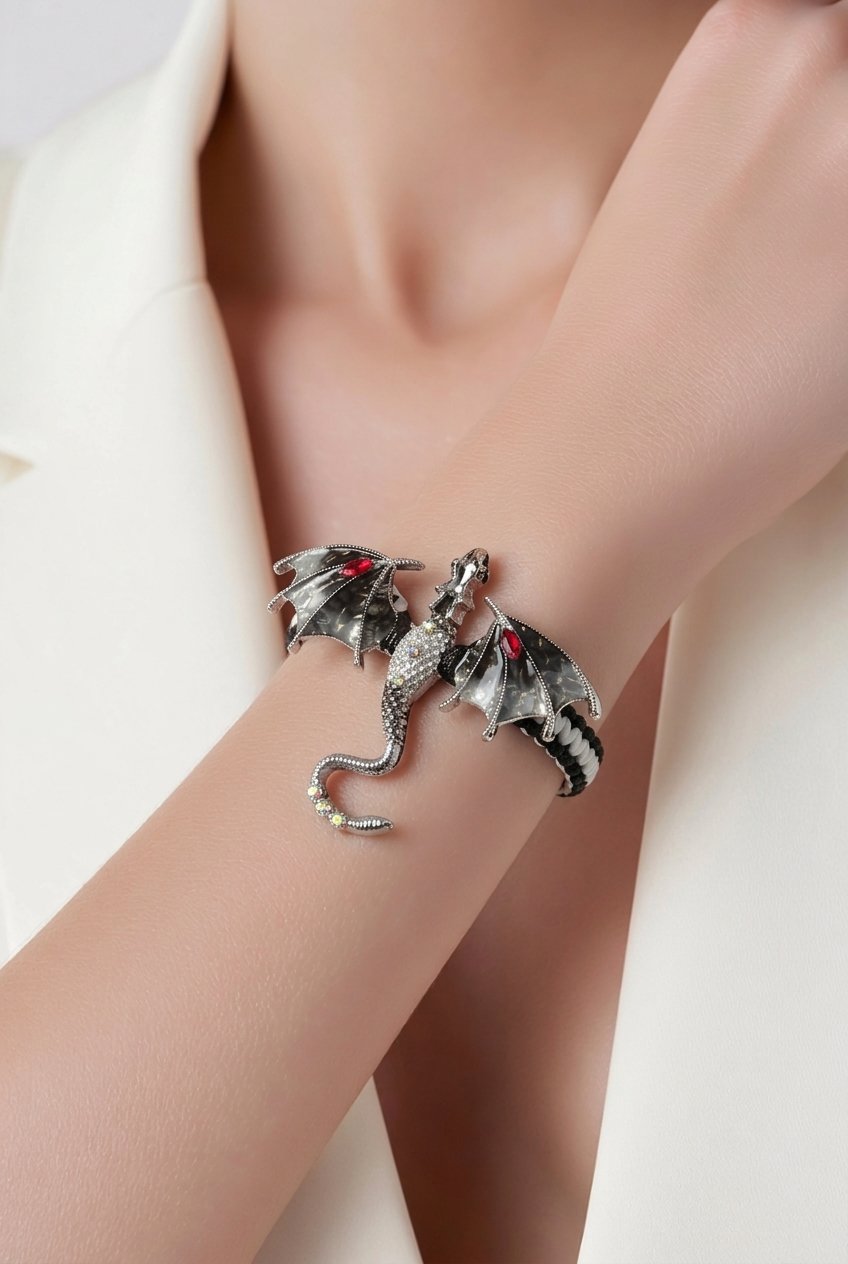 LJCB14 Black Dragon Bracelet - Image 2