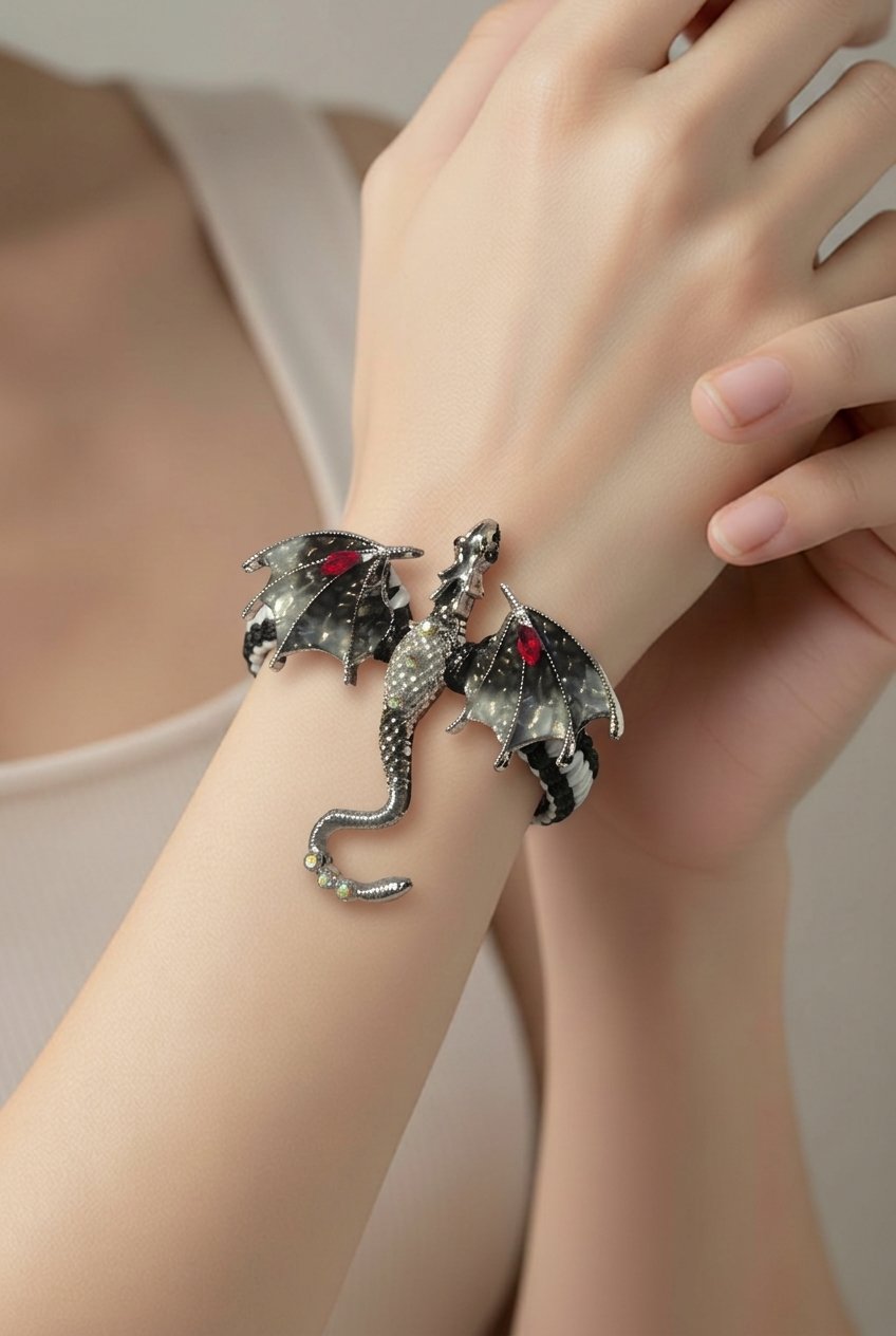 LJCB14 Black Dragon Bracelet