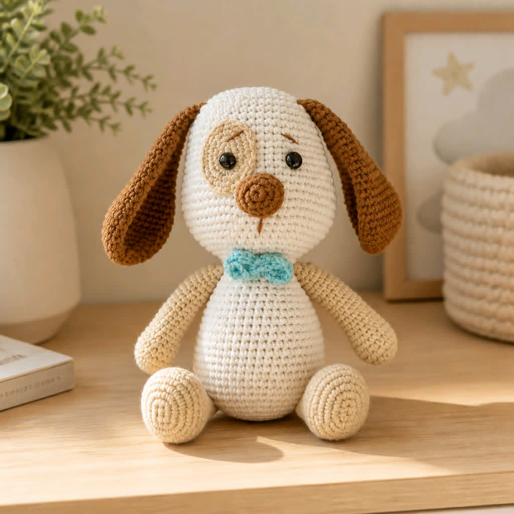 LJKT3 Knitted Puppy Teddy
