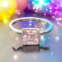 LJSSR823 Square Dress Ring. Size 5.