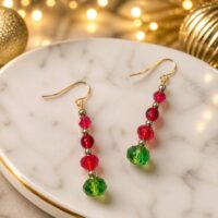 LJCG4 Christmas Drop Earrings