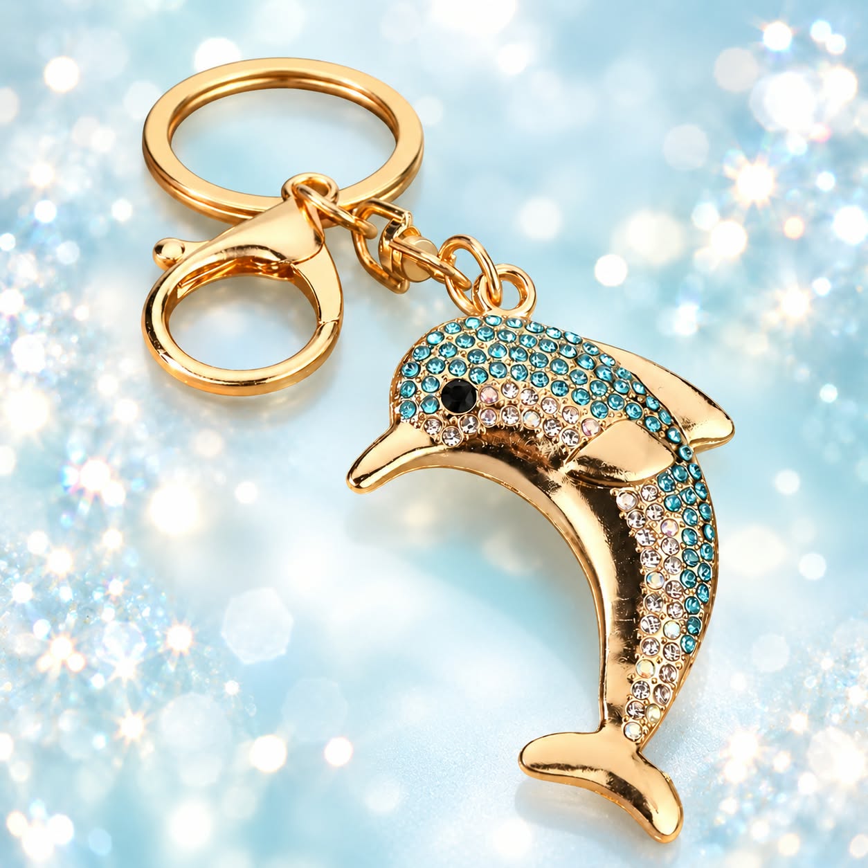 LJKR66 Dolphin Keyring.