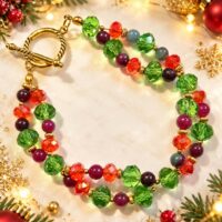 LJCG66 Christmas Gemstone Bracelet