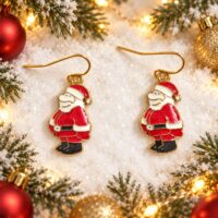 LJCG6699 Mini Santa Drop Earrings